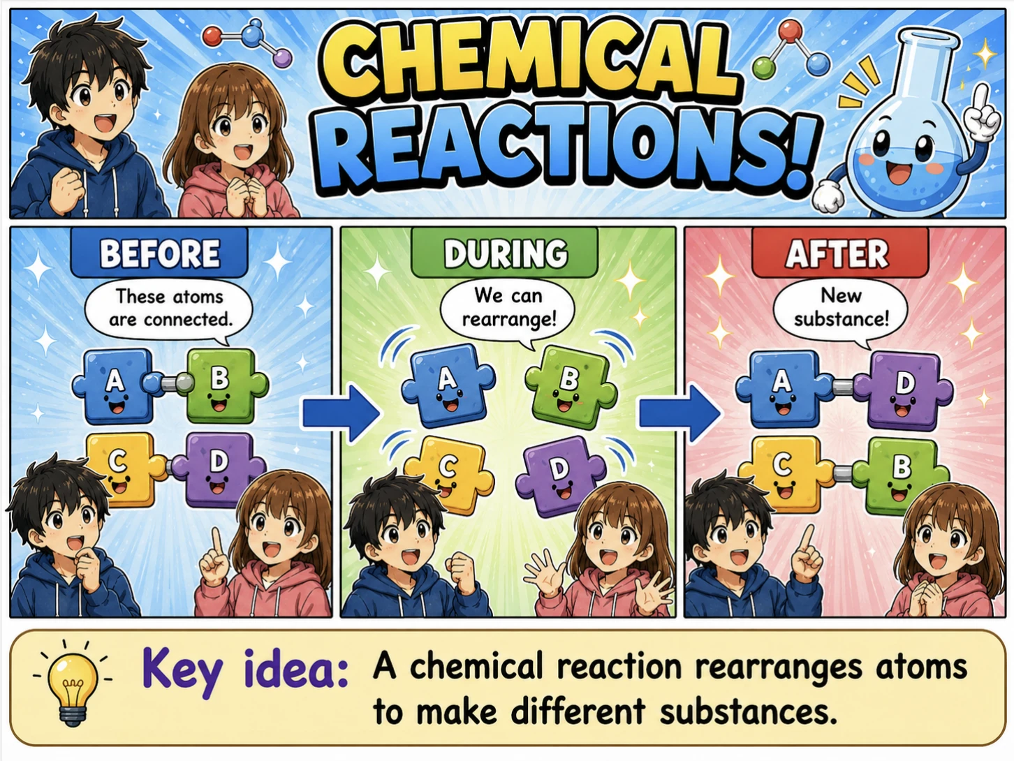 MOSAIC Chemistry Topic 2.1: Chemical Reactions illustration from source PDF page 4