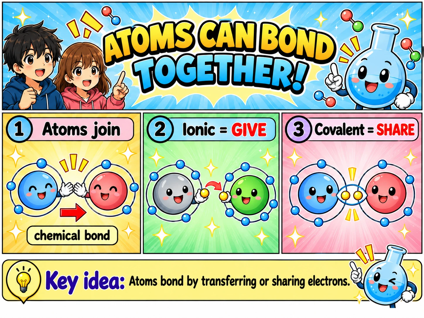 MOSAIC Chemistry Topic 2.2: Atoms Can Bond Together illustration from source PDF page 2
