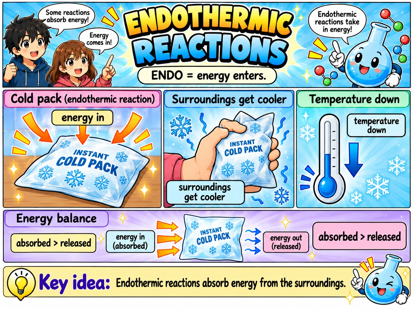 MOSAIC Chemistry Topic 2.3: Endothermic Reactions illustration from source PDF page 14