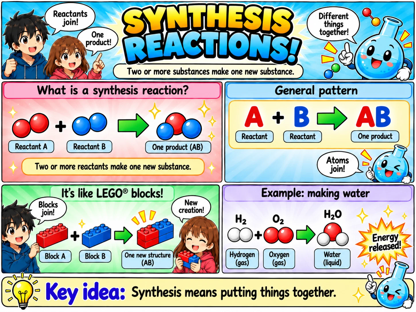 MOSAIC Chemistry Topic 2.4: Synthesis Reactions illustration from source PDF page 4