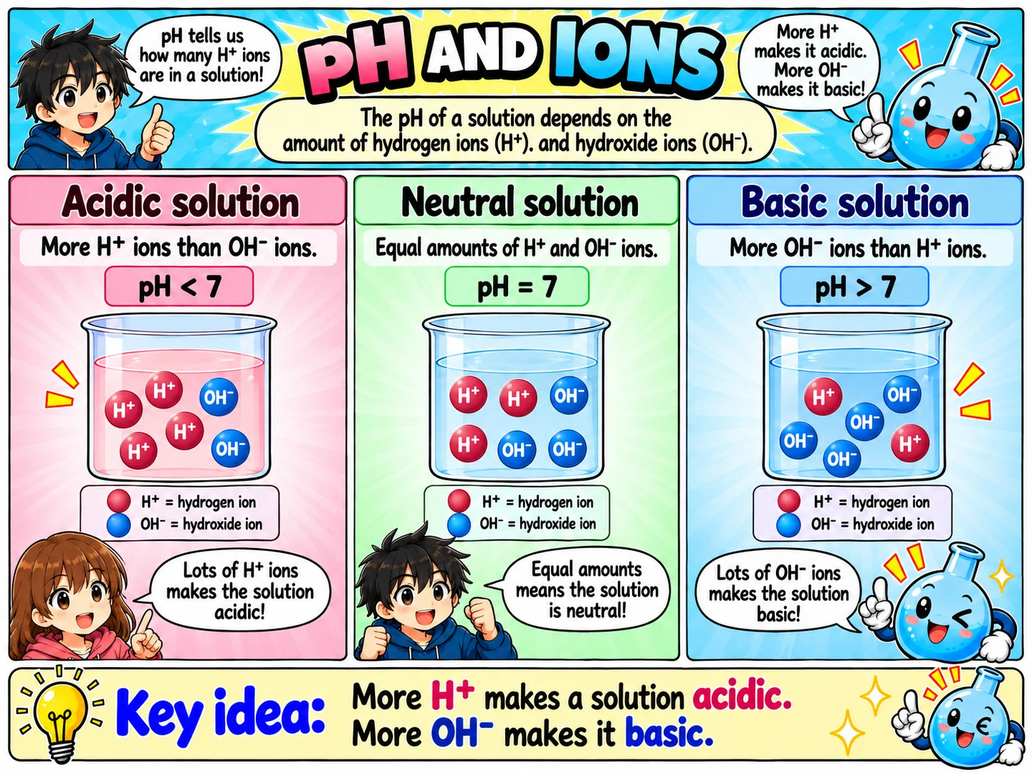 MOSAIC Chemistry Topic 2.4: pH and Ions illustration from source PDF page 38