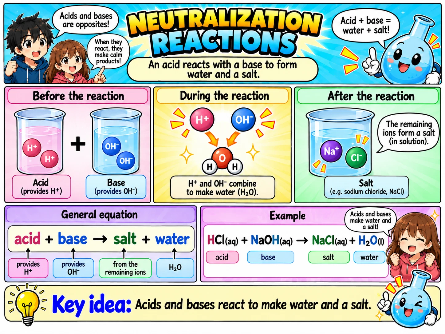 MOSAIC Chemistry Topic 2.4: Neutralization Reactions illustration from source PDF page 40