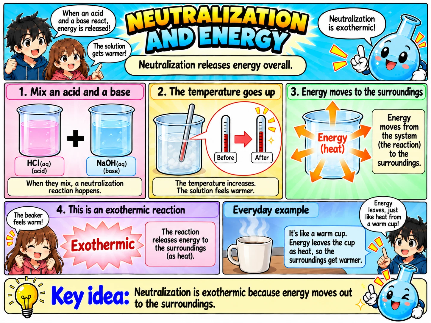 MOSAIC Chemistry Topic 2.4: Neutralization and Energy illustration from source PDF page 44