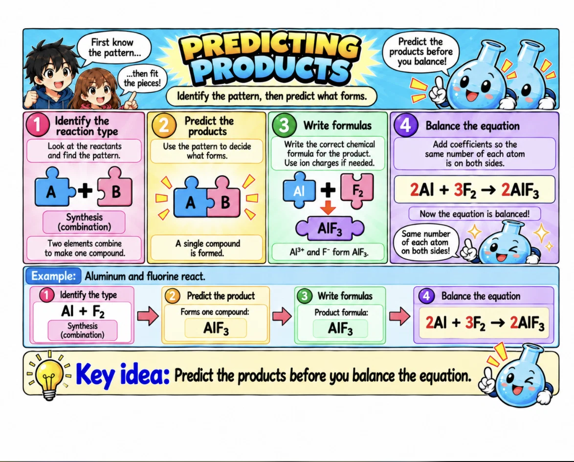 MOSAIC Chemistry Topic 2.4: Predicting Products illustration from source PDF page 51