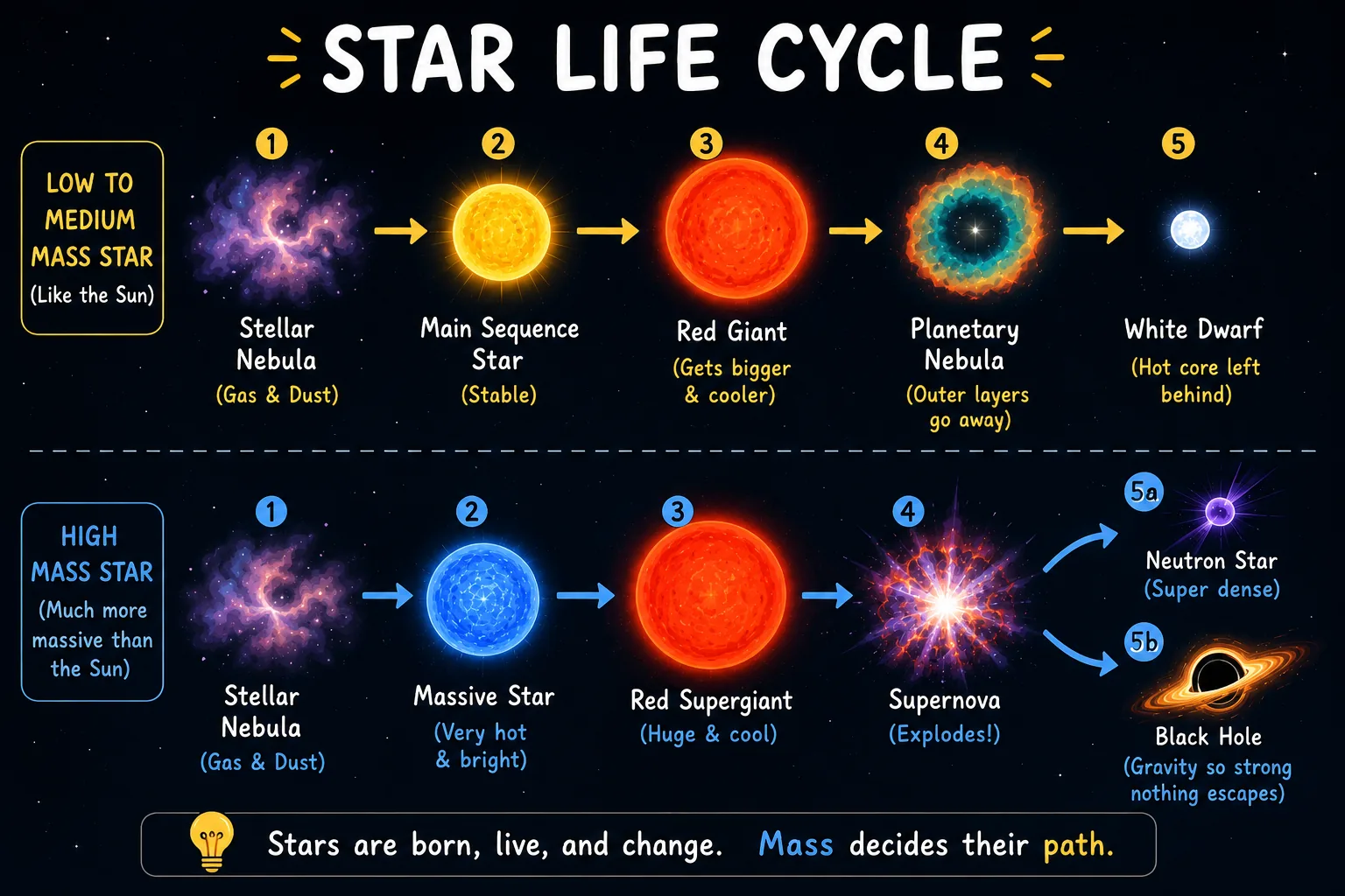 Overview of the star life cycle