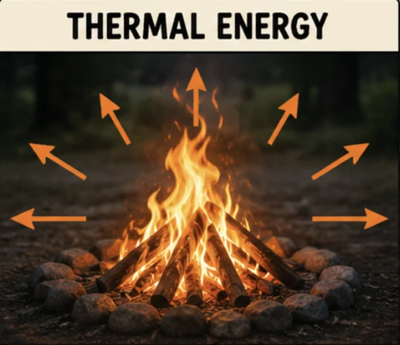 Thermal energy illustration