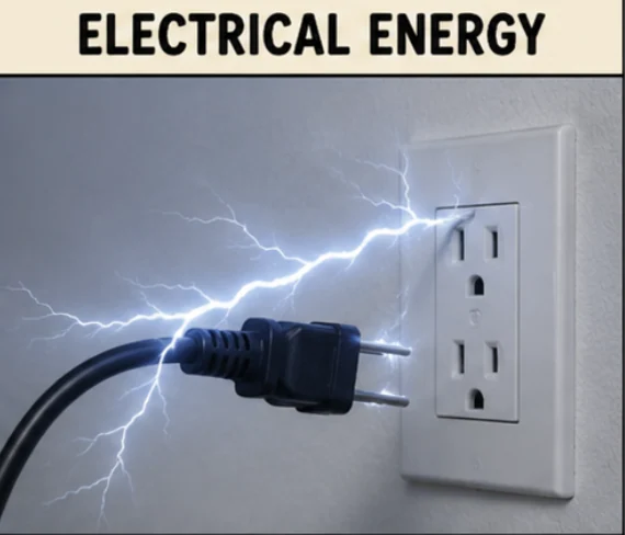 Electrical energy illustration