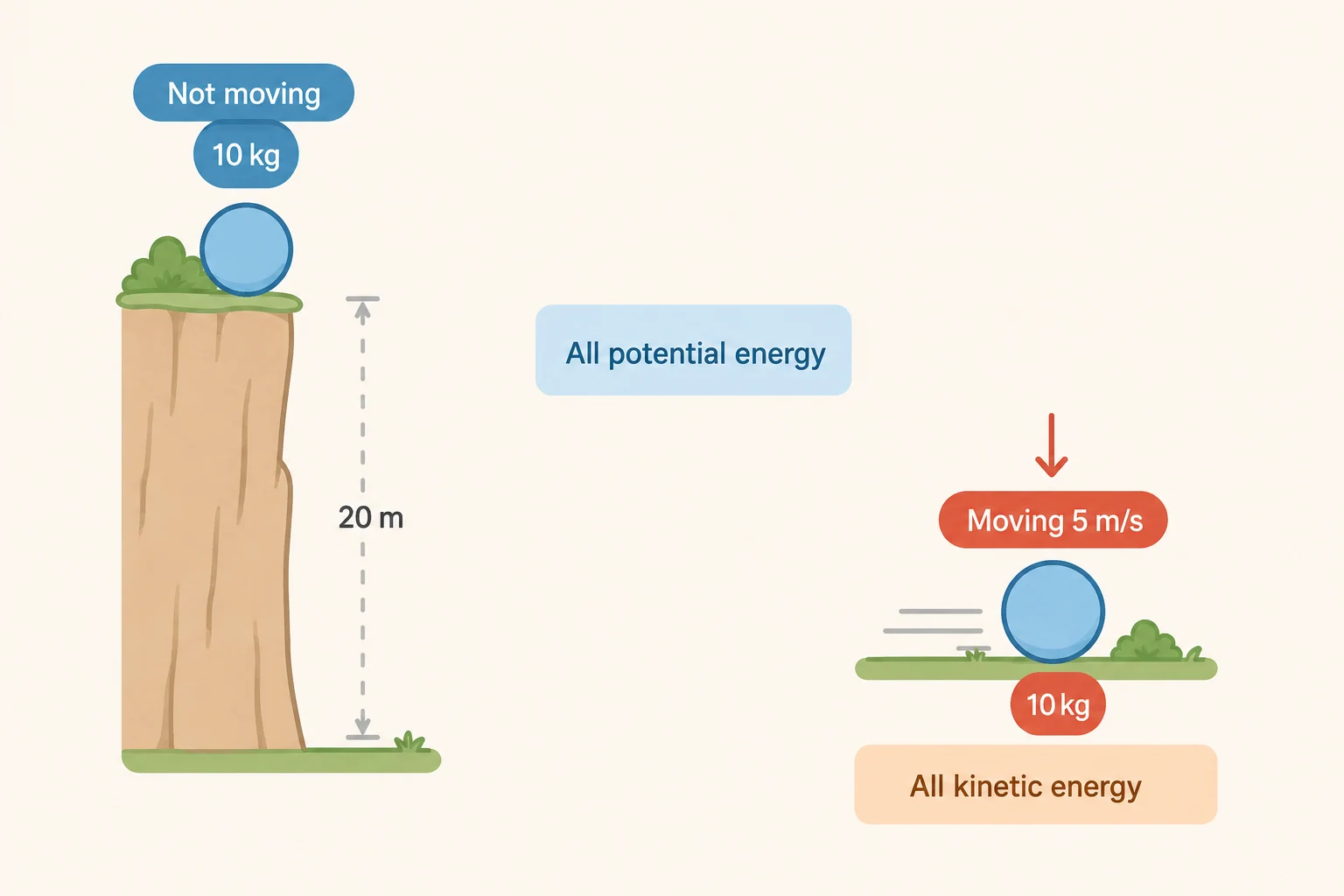 Original illustration from Physics worksheet page 16