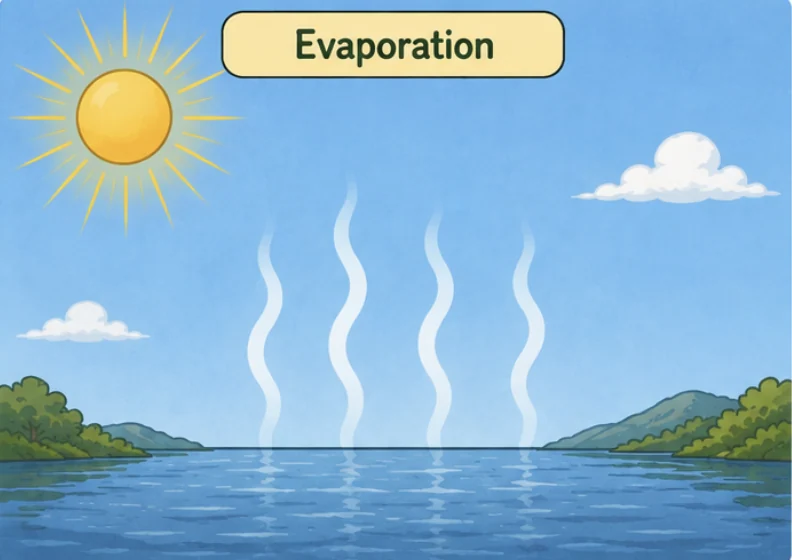Evaporation diagram