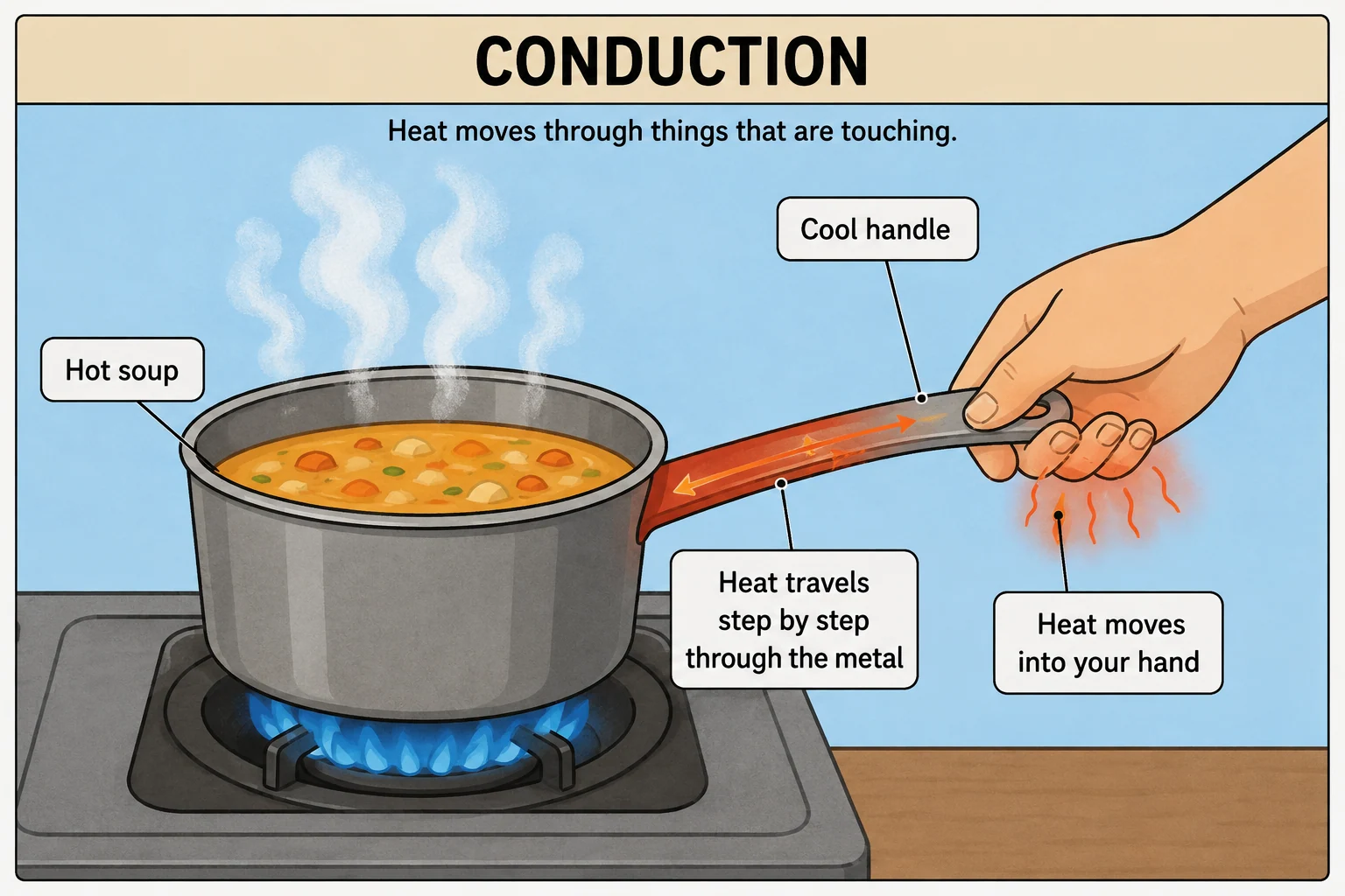 Conduction illustration