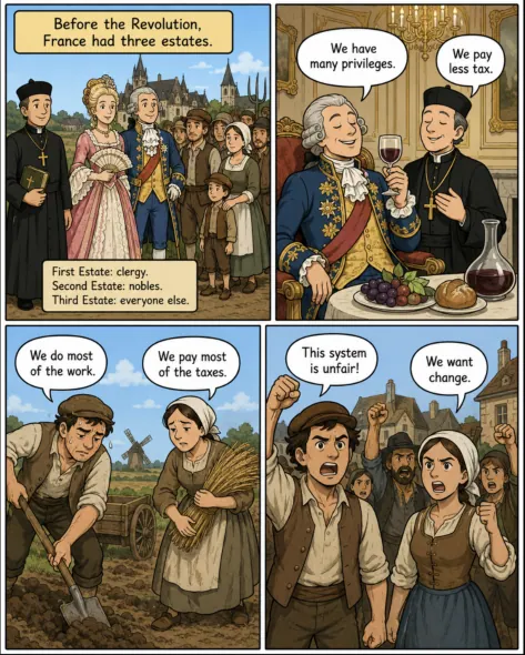 Original MOSAIC illustrated lesson: The Estates-General and the National Assembly