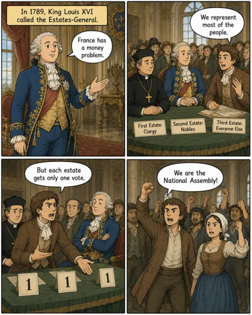 Original MOSAIC illustrated lesson: The National Assembly
