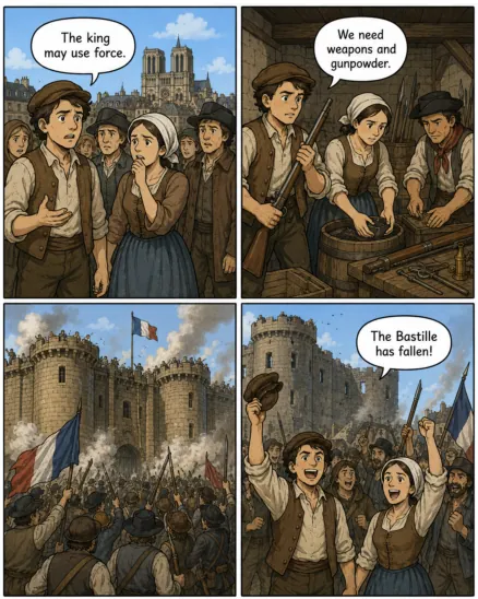 Original MOSAIC illustrated lesson: The Storming of the Bastille