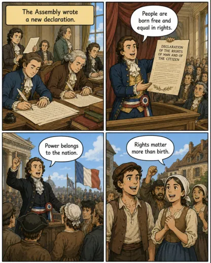 Original MOSAIC illustrated lesson: The Declaration of the Rights of Man and of the Citizen