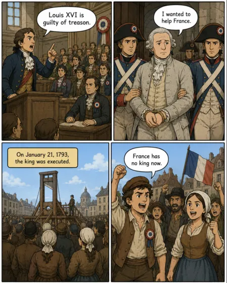 Original MOSAIC illustrated lesson: The Execution of Louis XVI