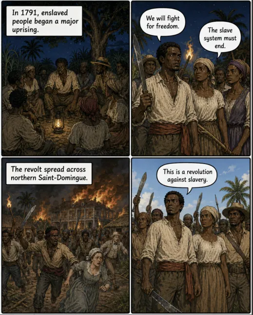 Original MOSAIC illustrated lesson: The 1791 Slave Uprising