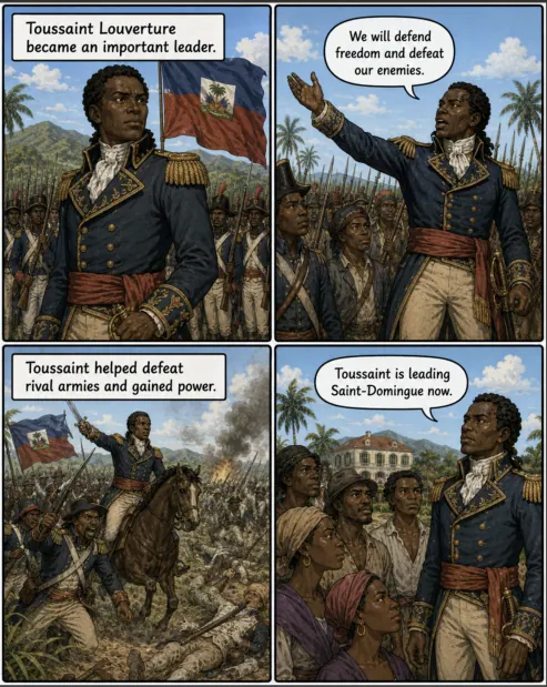 Original MOSAIC illustrated lesson: Toussaint Louverture Rises to Power