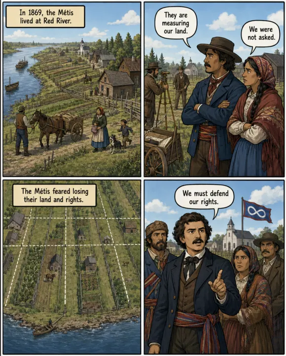 Original MOSAIC illustrated lesson: Red River Before the Resistance