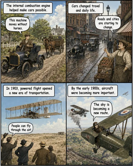 Original MOSAIC illustrated lesson: Cars and Airplanes
