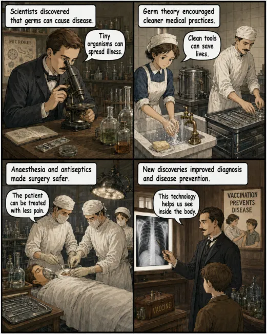 Original MOSAIC illustrated lesson: Science Changes Medicine
