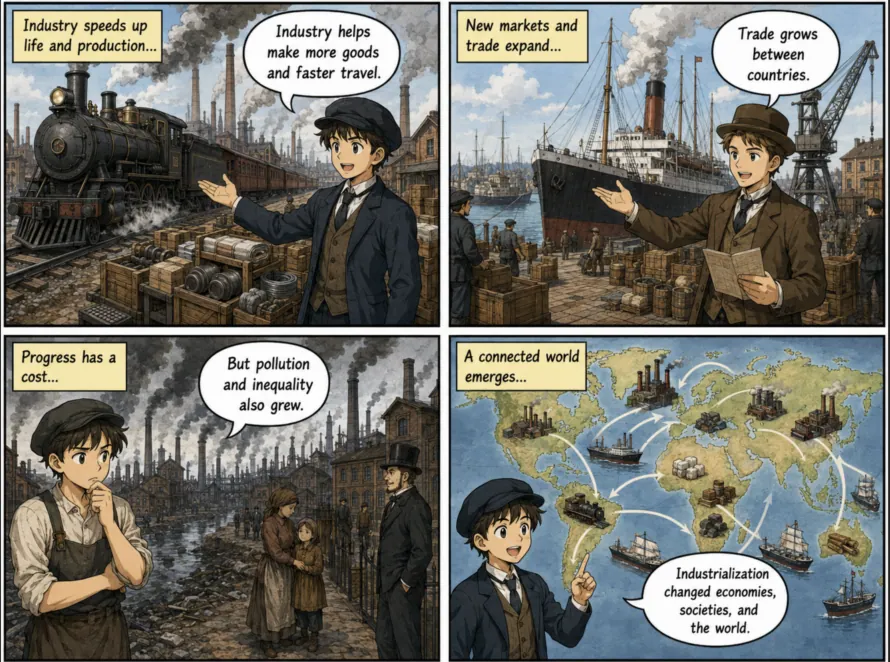 Original MOSAIC illustrated lesson: Industrialization Changes the World